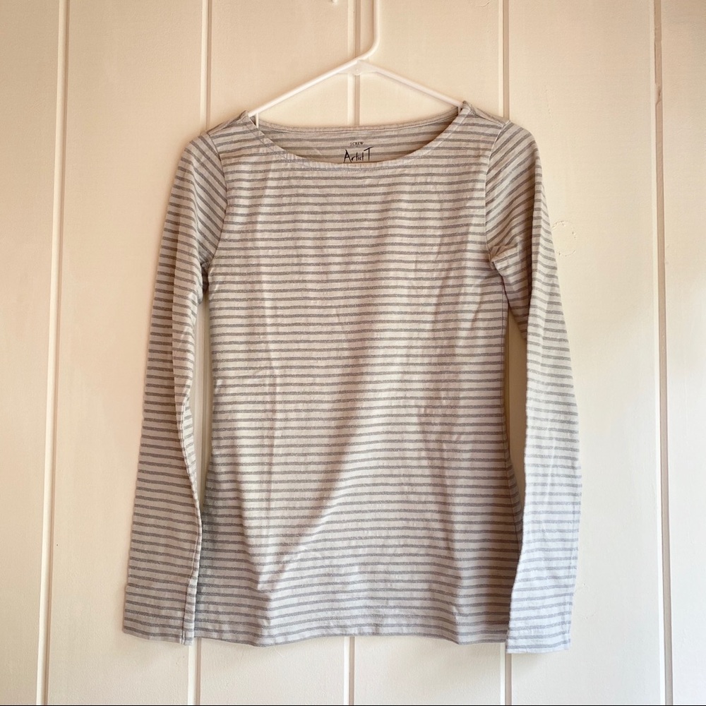 NWOT Silver and white J.Crew artist T